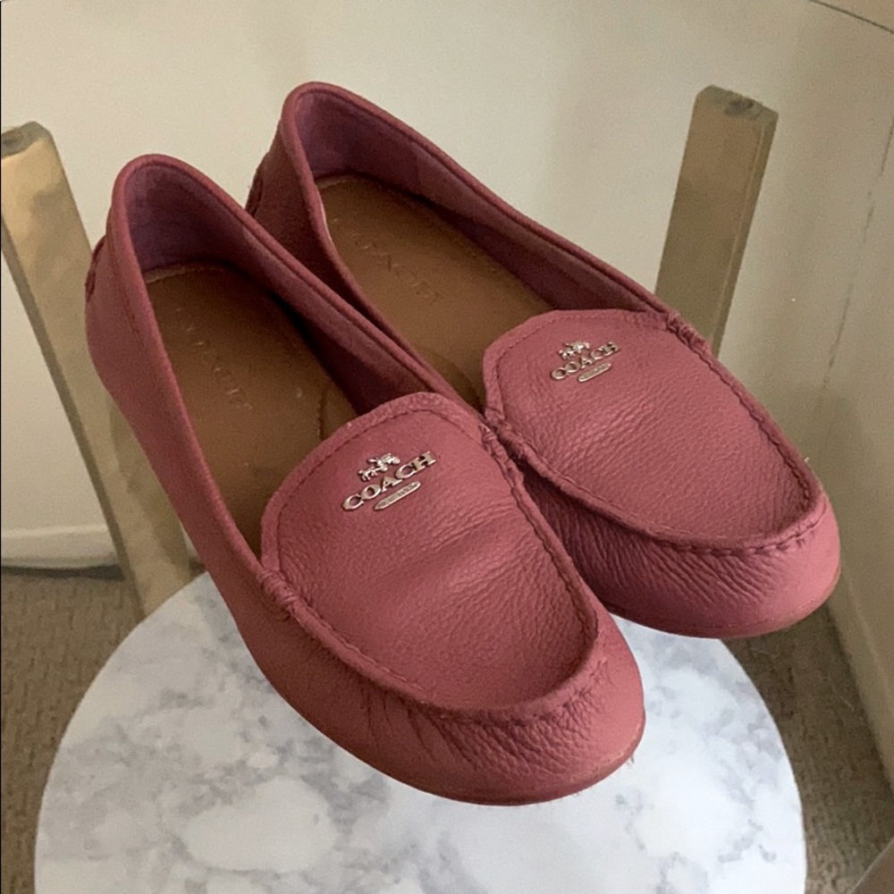 Coach leather loafers! Barely worn